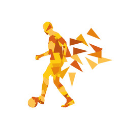 Soccer football player vector background abstract illustration c