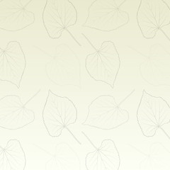 Leaves detailed vintage pattern vector abstract