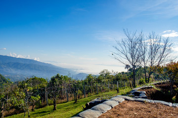 Thailand Myanmar border region landscape