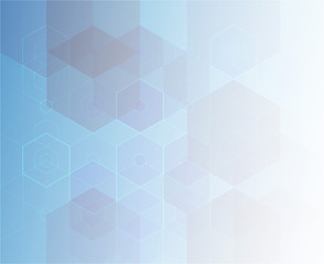 Vector Abstract geometric background Template brochure design. Blue hexagon shape