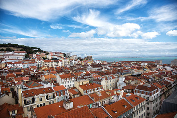 Fototapeta na wymiar Cityscape of Lisbon capital city Portugal