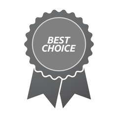 Isolated badge icon with    the text BEST CHOICE