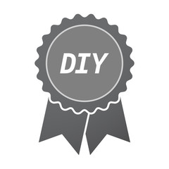 Isolated badge icon with    the text DIY