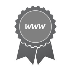 Isolated badge icon with    the text WWW