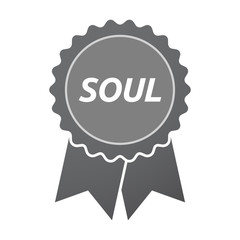 Isolated badge icon with    the text SOUL