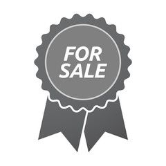 Isolated badge icon with    the text FOR SALE
