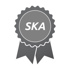 Isolated badge icon with    the text SKA