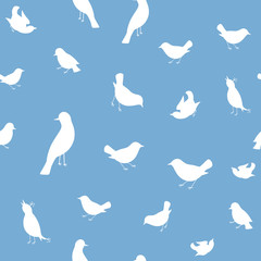Seamless Background With Birds