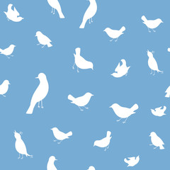 Fototapeta premium Seamless Background With Birds