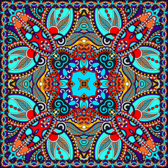 Traditional ornamental floral paisley bandanna