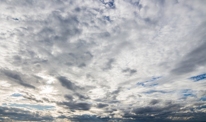 Obraz premium colorful dramatic sky with cloud at sunset