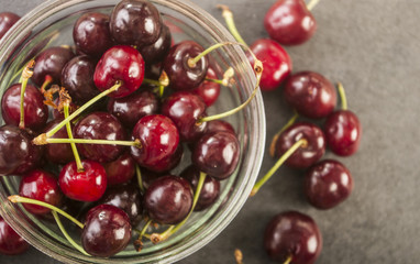 Cherry basket / cherry background