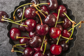Cherry basket / cherry background