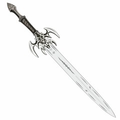 sword illustration with decorations on the blade