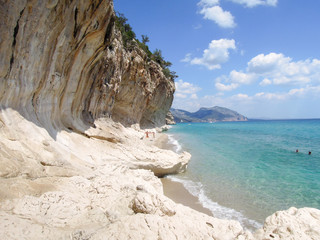 Cala Luna beach in Orosei bay on Sardinia, Italy