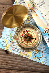 compass and maps