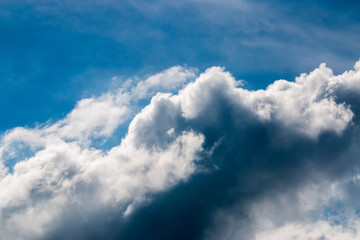 Obraz premium colorful dramatic sky with cloud at sunset