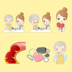  old people do blood pressure