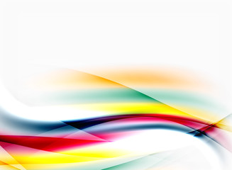 Shiny blurred line waves