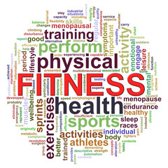 Fitness worcloud word tags