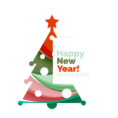 2017 Christmas and New Year Geometric Banner