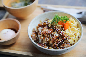 chicken teriyaki with rice