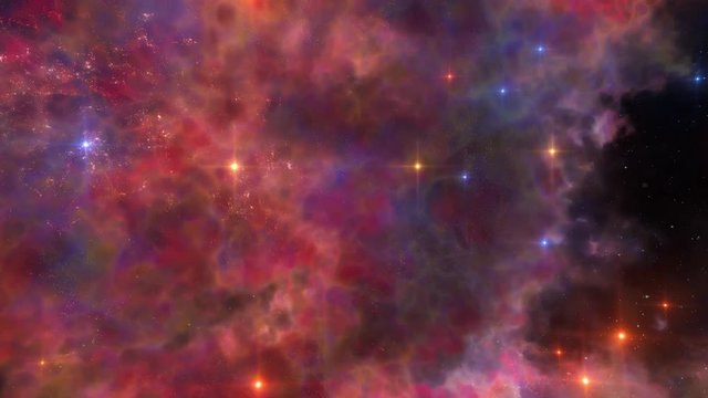 abstract galaxy nebula animation 4k