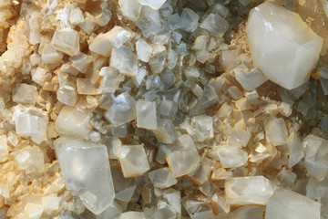 detail of small calcite mineral