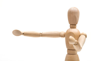 man on the white background