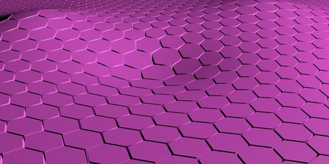 Obraz premium Digital hexagons background