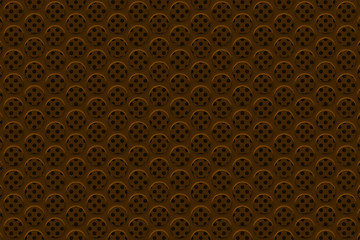 Circular speaker grille