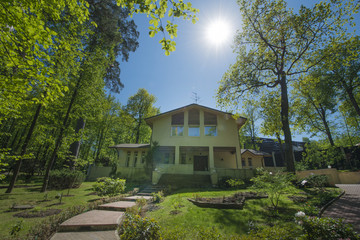 Russia, country house, Chalet in the woods