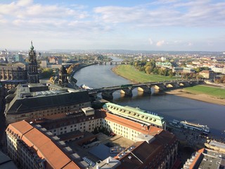Ausblick über Dresden