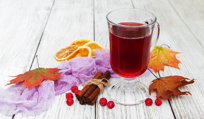 hot mulled wine