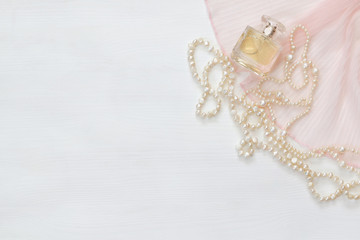 Top view image of vintage woman toilet accessory