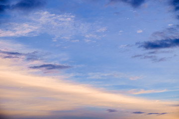Sky and clouds / Sky and clouds at twilight.