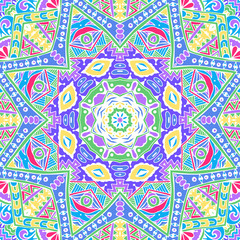 abstract doodle colorful pattern