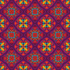 vector festive floral seamless pattern