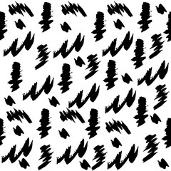 hand drawn ink seamless pattern