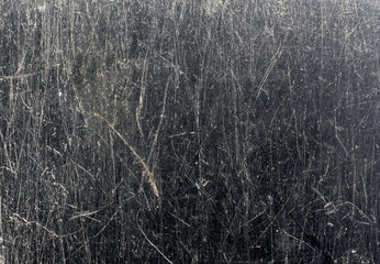 Black scratched surface