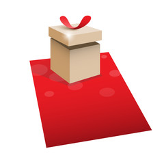 Gift box with space for text.