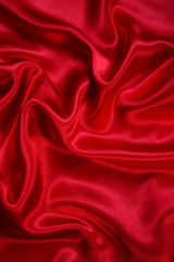 Smooth elegant red silk as background