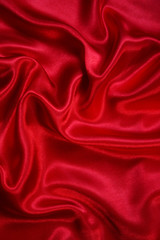 Smooth elegant red silk as background