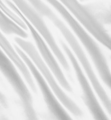 Smooth elegant white silk as wedding background