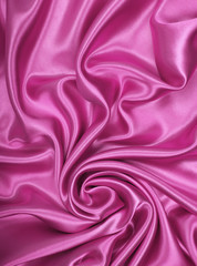 Smooth elegant pink silk as background
