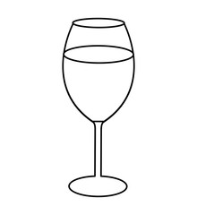wine cup isolated icon vector illustration design