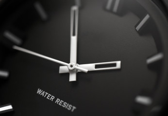 Black watch clock hands