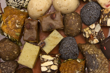 vegetarian sweets background