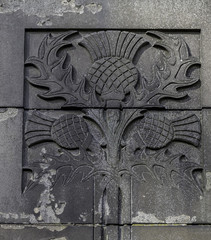 Thistle carving
