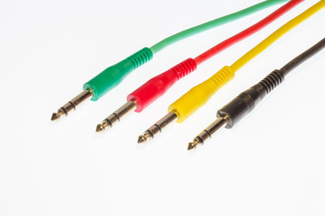Bunte Audiokabel